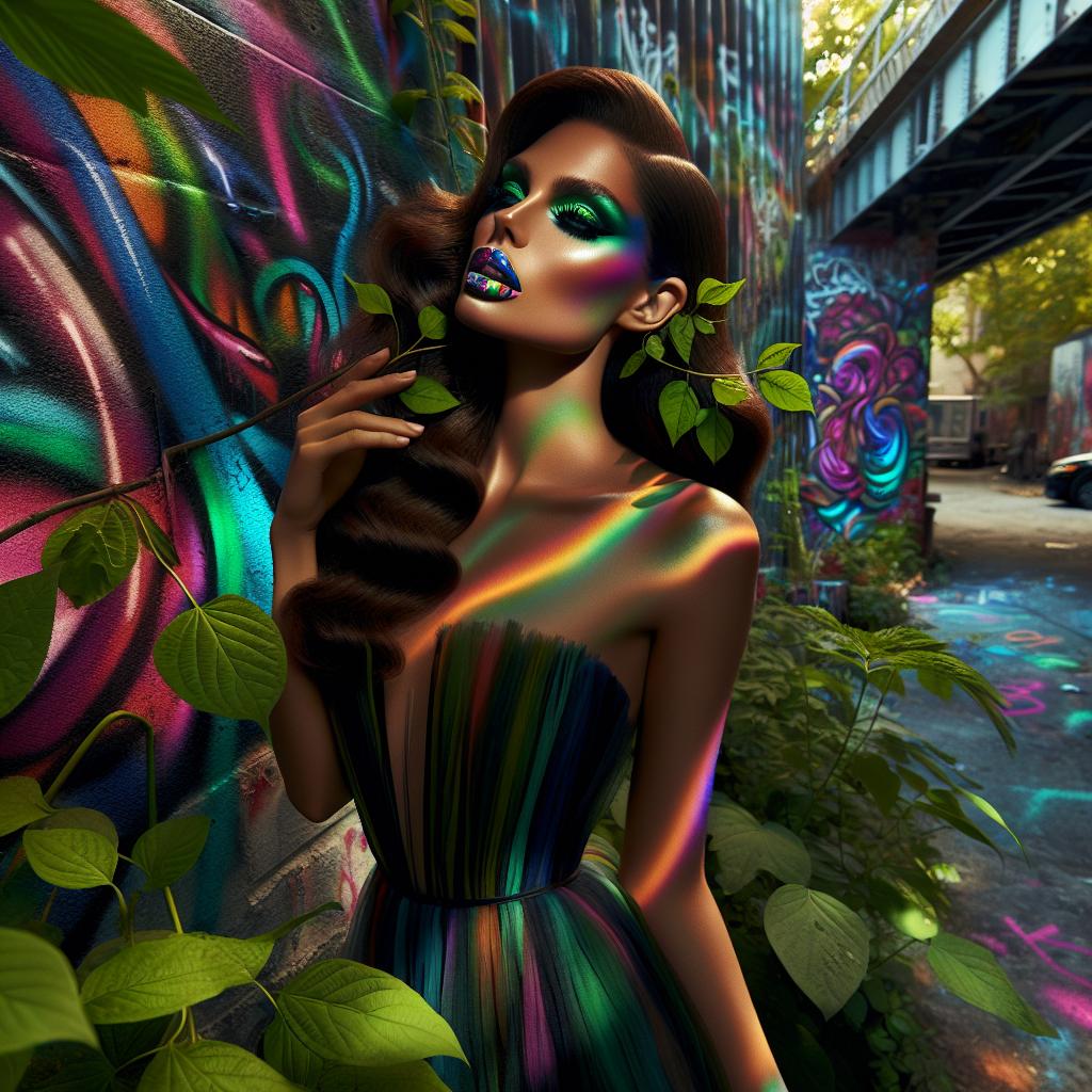 Ethereal Elegance in Urban Jungle
