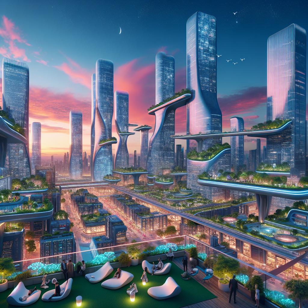 Celestial Rooftops of Tomorrow