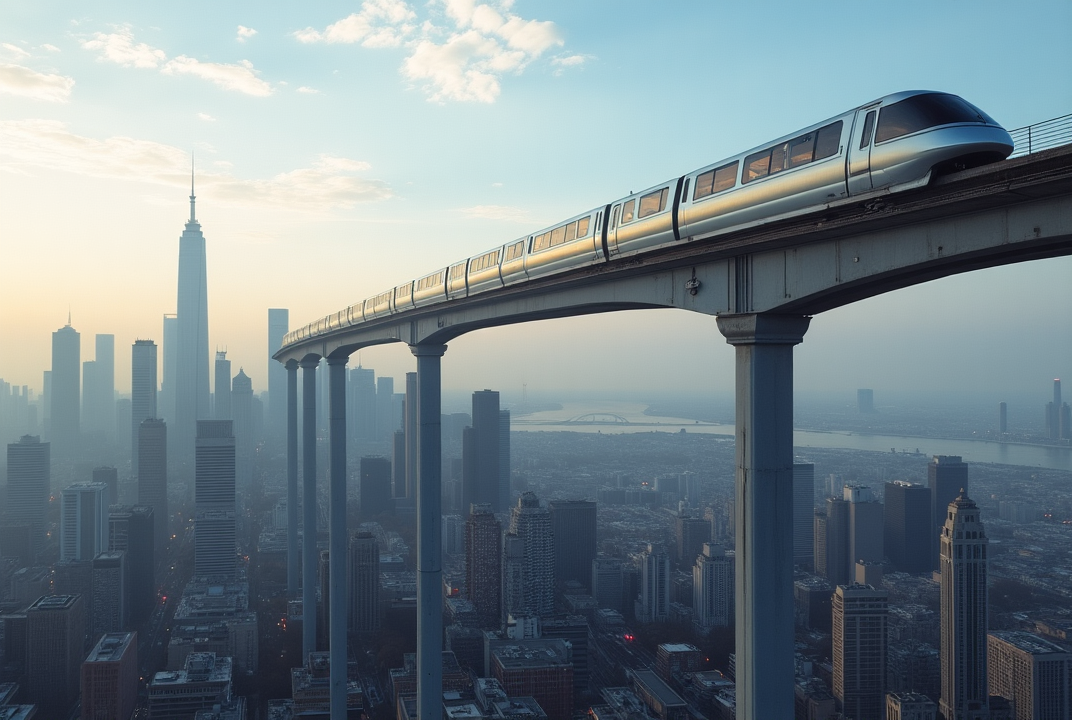 Floating monorail metropolis